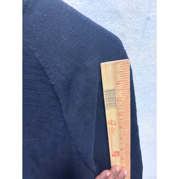 J.Crew  Navy Quarter-Zip Knit Sweater Pullover  & Long Sleeves M - Picture 6 of 10